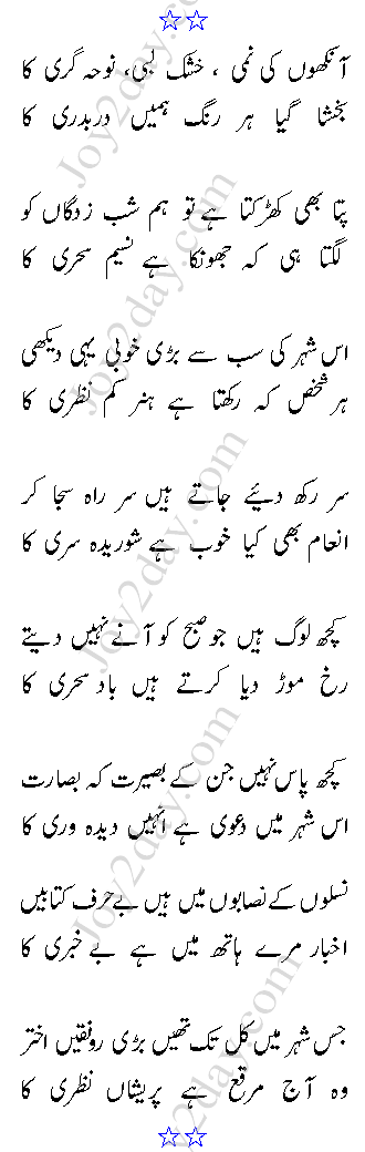 Aankhon Ki Nami, Khushk Labi, Noha Gari Ka - Akhtar Lakhnavi